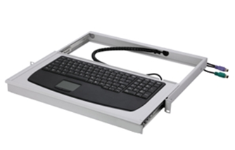 Bild von 19"-Schubfach 1HE mit Industrie-Tastatur