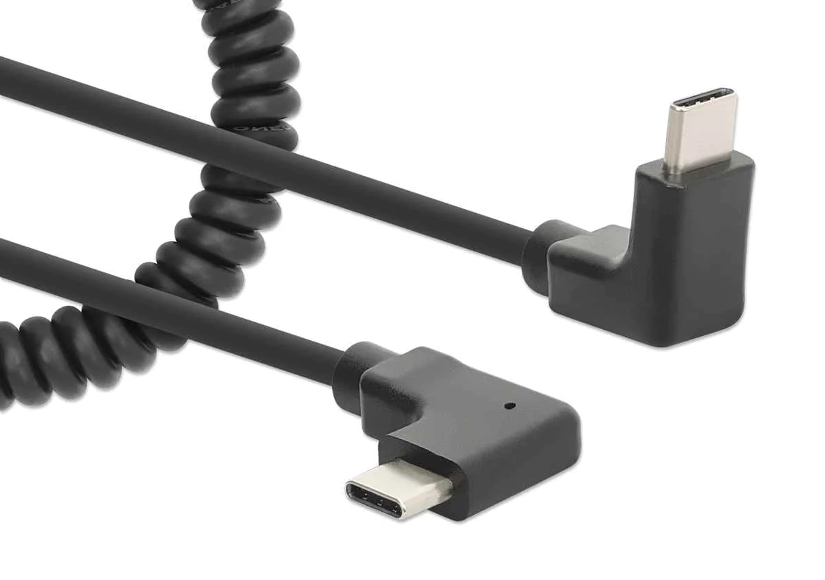 Bild von Spiralkabel USB-C auf USB-C Ladekabel