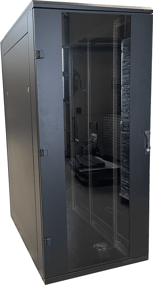 Schnäppchen schwarzer Serverschrank