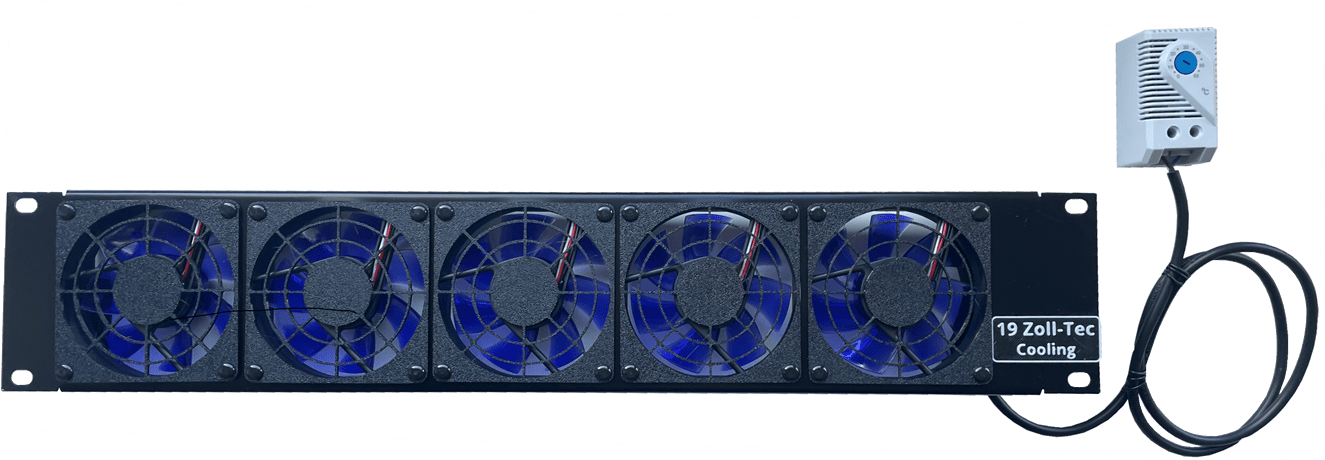 2HE Silentlüfterplatte mit 5 leisen Lüftern